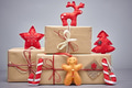 Gift boxes handcraft stack, Christmas decorations Gift boxes handcraft stack, Christmas decorations - PhotoDune Item for Sale