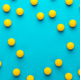 Flat Lay Image of Many Table Tennis Balls with Copy Space in The Middle Flat Lay Image of Many Table Tennis Balls with Copy Space in The Middle - PhotoDune Item for Sale