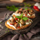 Spread on bread with ragout mushrooms Spread on bread with ragout mushrooms - PhotoDune Item for Sale