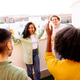 Joyful Gathering of Friends for a Delicious Meal Having fun and Celebrating with Alcoholic Bewerage Joyful Gathering of Friends for a Delicious Meal Having fun and Celebrating with Alcoholic Bewerage - PhotoDune Item for Sale