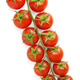 Isolated buch of cherry tomatoes, top view Isolated buch of cherry tomatoes, top view - PhotoDune Item for Sale