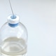 Bottle for anaerobic cultures, with cap and septum, and a needle ...