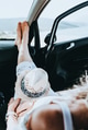 Girl having a rest in a car Girl having a rest in a car - PhotoDune Item for Sale