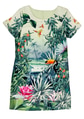 Dress with a tropical print. Dress with a tropical print. - PhotoDune Item for Sale