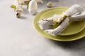 Easter festive table setting and spring decorations. Easter Buffet Menu. Easter festive table setting and spring decorations. Easter Buffet Menu. - PhotoDune Item for Sale