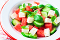 Watermelon salad with feta cheese, cucumber and basil Watermelon salad with feta cheese, cucumber and basil - PhotoDune Item for Sale