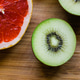 Grapefruit and kiwi closeup. Grapefruit and kiwi closeup. - PhotoDune Item for Sale