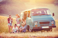Young hipster friends on road trip Young hipster friends on road trip - PhotoDune Item for Sale