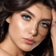 Portrait of young beautiful woman over dark background Portrait of young beautiful woman over dark background - PhotoDune Item for Sale