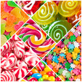 Collage of candy and sweets Collage of candy and sweets - PhotoDune Item for Sale