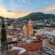Sunset view of the arches on the Malecon and church in Puerto Vallarta Mexico Sunset view of the arches on the Malecon and church in Puerto Vallarta Mexico - PhotoDune Item for Sale