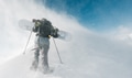sportsman go with snowboard equipment in the snowstorm sportsman go with snowboard equipment in the snowstorm - PhotoDune Item for Sale