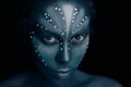 Art photo of Africal woman with tribal ethnic paintings in Avatar style Art photo of Africal woman with tribal ethnic paintings in Avatar style - PhotoDune Item for Sale
