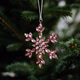 Elegant Crystal Snowflake Ornament on Christmas Tree Branch Elegant Crystal Snowflake Ornament on Christmas Tree Branch - PhotoDune Item for Sale