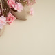 Beige High Heels with Pink Flowers on Cream Background. Festive Spring Fashion Flatlay Beige High Heels with Pink Flowers on Cream Background. Festive Spring Fashion Flatlay - PhotoDune Item for Sale