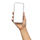 Mobile smart phone with white blank screen in Asian lady hand Mobile smart phone with white blank screen in Asian lady hand - PhotoDune Item for Sale