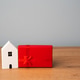 Miniature house and gift box. Housing as a gift. Win an apartment in the lottery Miniature house and gift box. Housing as a gift. Win an apartment in the lottery - PhotoDune Item for Sale