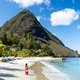 Tropical paradise in Saint Lucia with stunning mountains and serene beach vibes Tropical paradise in Saint Lucia with stunning mountains and serene beach vibes - PhotoDune Item for Sale