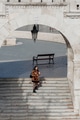 Stylish young woman standing on steps of Fisherman's bastion in Budapest, Hunagry Stylish young woman standing on steps of Fisherman's bastion in Budapest, Hunagry - PhotoDune Item for Sale