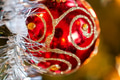 A Decorated Red Christmas Bauble A Decorated Red Christmas Bauble - PhotoDune Item for Sale