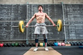 Strong man lifting heavy barbell Strong man lifting heavy barbell - PhotoDune Item for Sale