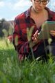 Hipster girl using tablet computer Hipster girl using tablet computer - PhotoDune Item for Sale