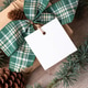 Christmas square gift tag mockup with present box on rustic background Christmas square gift tag mockup with present box on rustic background - PhotoDune Item for Sale