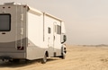 RV Motorhome Camping on a Beach RV Motorhome Camping on a Beach - PhotoDune Item for Sale
