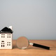Magnifying glass and house. Magnifying glass and house. - PhotoDune Item for Sale