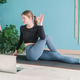 Young attractive woman practicing yoga sitting in Ardha Matsyendrasana Young attractive woman practicing yoga sitting in Ardha Matsyendrasana - PhotoDune Item for Sale