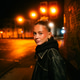Portrait of a stylish young woman in a black leather jacket at night Portrait of a stylish young woman in a black leather jacket at night - PhotoDune Item for Sale