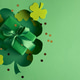 Green Gift Box and Confetti in Clover Cutout. Festive St. Patricks Day Arrangement Green Gift Box and Confetti in Clover Cutout. Festive St. Patricks Day Arrangement - PhotoDune Item for Sale
