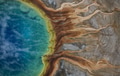 Aerial view of Grand prismatic spring in Yellowstone national park, USA Aerial view of Grand prismatic spring in Yellowstone national park, USA - PhotoDune Item for Sale