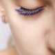 Eyelash Extension Procedure. Woman Eye with Long Blue Eyelashes. Ombre effect. Close up, selective Eyelash Extension Procedure. Woman Eye with Long Blue Eyelashes. Ombre effect. Close up, selective - PhotoDune Item for Sale