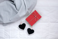 Romantic present in bed. Valentine concept Romantic present in bed. Valentine concept - PhotoDune Item for Sale