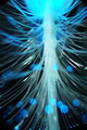 Amazing and vibrant macro of blue fiber optical Amazing and vibrant macro of blue fiber optical - PhotoDune Item for Sale