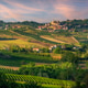 Sunset Over Langhe and Monferrato Vineyards and Montegrosso d'Asti village Sunset Over Langhe and Monferrato Vineyards and Montegrosso d'Asti village - PhotoDune Item for Sale