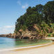 Beautiful view of Ramuncho beach surrounded by forest. Hualpén, Bío Bío, Chile. Beautiful view of Ramuncho beach surrounded by forest. Hualpén, Bío Bío, Chile. - PhotoDune Item for Sale