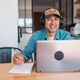 Chinese man during an online meeting at home Chinese man during an online meeting at home - PhotoDune Item for Sale