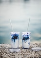 Take away blue iced matcha latte drink in glasses Take away blue iced matcha latte drink in glasses - PhotoDune Item for Sale