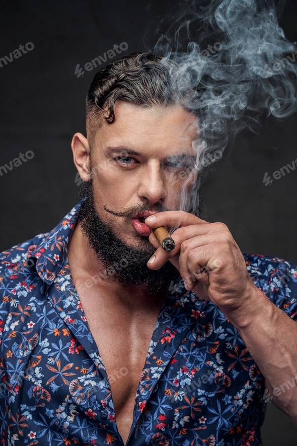cigarette pose Muscular macho smoking cigar and posing in gray background Stock Photo by fxquadro cigarette pose Muscular macho smoking cigar and posing in gray background Stock Photo by fxquadro