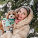 Holding maltipoo dog near snowy spruce, smiling woman enjoys winter forest walk, pet portrait Holding maltipoo dog near snowy spruce, smiling woman enjoys winter forest walk, pet portrait - PhotoDune Item for Sale