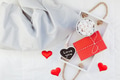 Romantic breakfast in bed. Valentine concept Romantic breakfast in bed. Valentine concept - PhotoDune Item for Sale