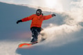 snowboarder is riding from snow hill snowboarder is riding from snow hill - PhotoDune Item for Sale
