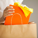 Close up of woman in protective gloves disinfecting shopping Close up of woman in protective gloves disinfecting shopping - PhotoDune Item for Sale