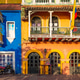 Colombia, Scenic colorful streets of Cartagena Colombia, Scenic colorful streets of Cartagena - PhotoDune Item for Sale
