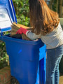 Latino Woman Recycling Grocery’s Paper Bags in Recycling Bin Latino Woman Recycling Grocery’s Paper Bags in Recycling Bin - PhotoDune Item for Sale