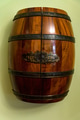 View of renovated old wooden brown barrel View of renovated old wooden brown barrel - PhotoDune Item for Sale