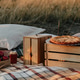 Countryside Fall Picnic Setup with Lanterns and Cushions Countryside Fall Picnic Setup with Lanterns and Cushions - PhotoDune Item for Sale