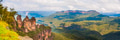 Panoramic Photo of The Three Sisters and Mt Solitary in the Blue Mountains Area, Australia Panoramic Photo of The Three Sisters and Mt Solitary in the Blue Mountains Area, Australia - PhotoDune Item for Sale